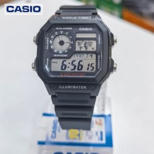 CASIO Digital Black Dial Watch - AE-1200WH-1B