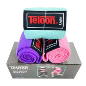 Buy Teloon Resistance Band HHP1301 3 Level Pack Online in Qatar | Home Workout Fitness Bands