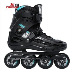 MZS509C Cougar Super Freestyle Slalom Inline Roller Skates for Adult - Black